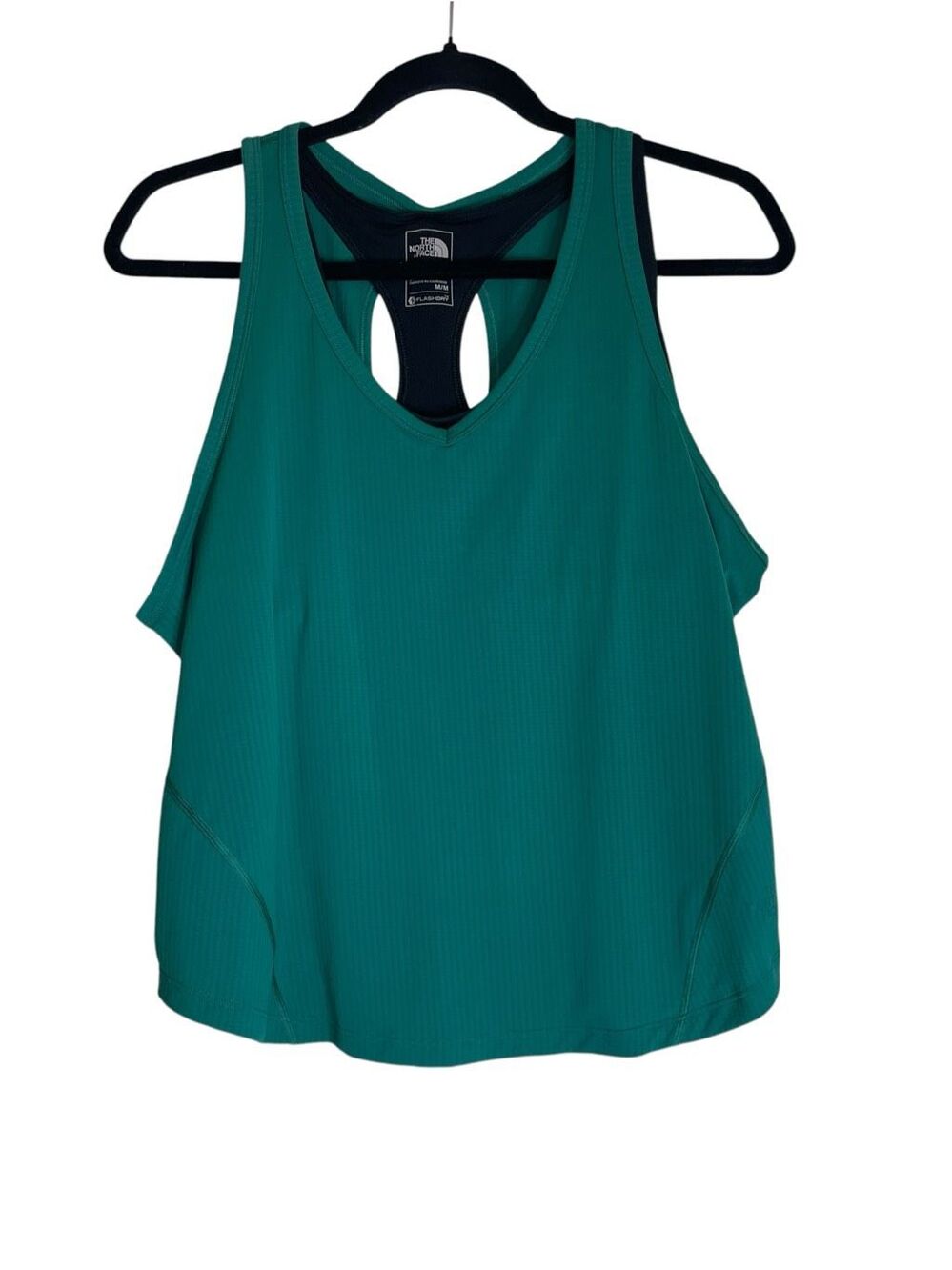 The North Face FlashDry Athletic Racerback Tank Top Green Size Medium